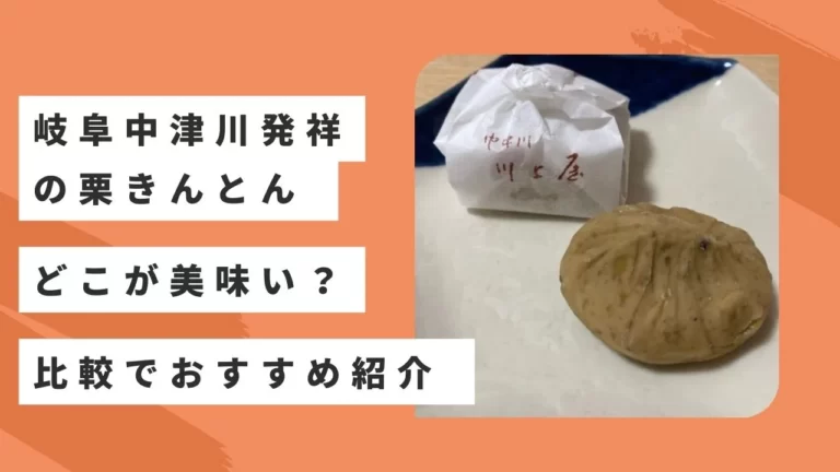 岐阜中津川発祥の栗きんとんはどこが美味い？比較しておすすめ紹介