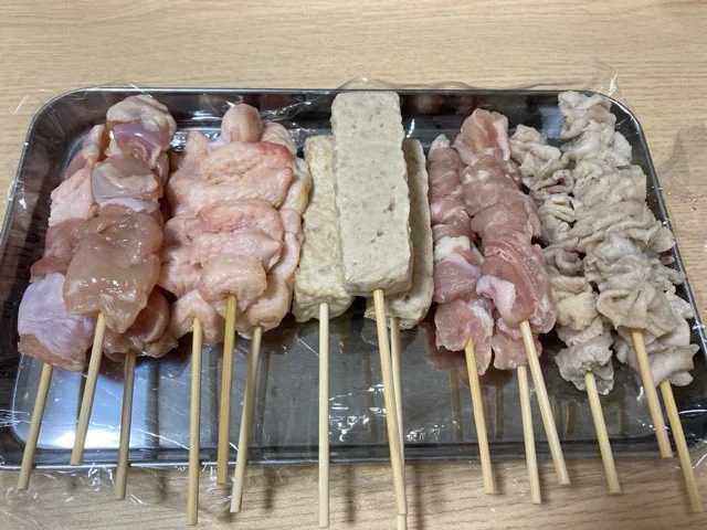 解凍された焼き鳥