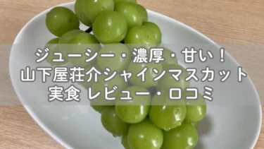 ジューシー・濃厚・甘い 山下屋荘介シャインマスカット レビュー・口コミ