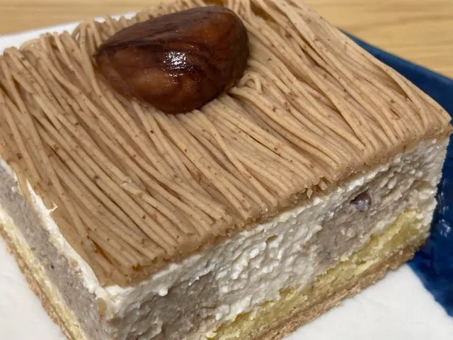 和栗クリームが細くて柔らかい