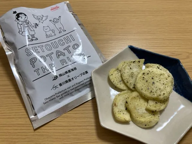 瀬戸内ポテト・ザ・リッチ 海苔×オリーブ葉はお土産にピッタリ