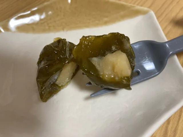 栗練餡と抹茶のういろがマッチ