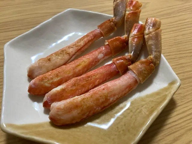 かにをフライパンで焼いて食べてみた