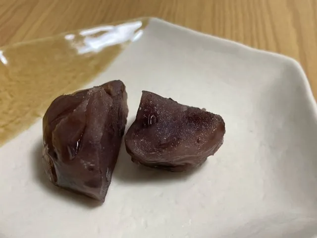 小豆の甘みに小豆の食感が良い