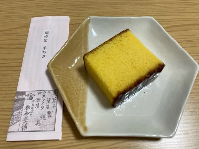 カステラ本家福砂屋のカステラの実食レビュー