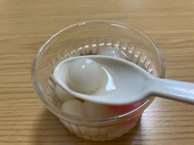 モチモチの団子で食感が良い